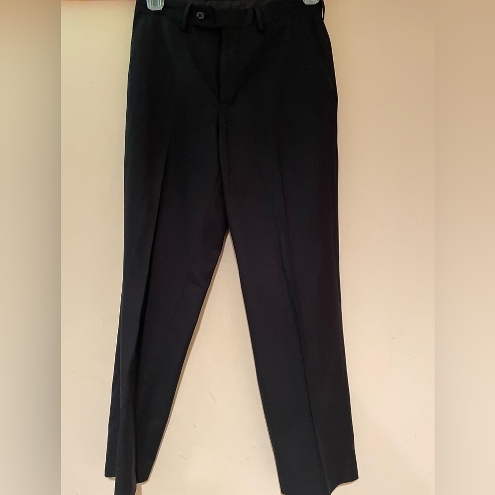 J. Ferrar men’s black slacks size 30x30 , 5 pocket, back pockets with buttons